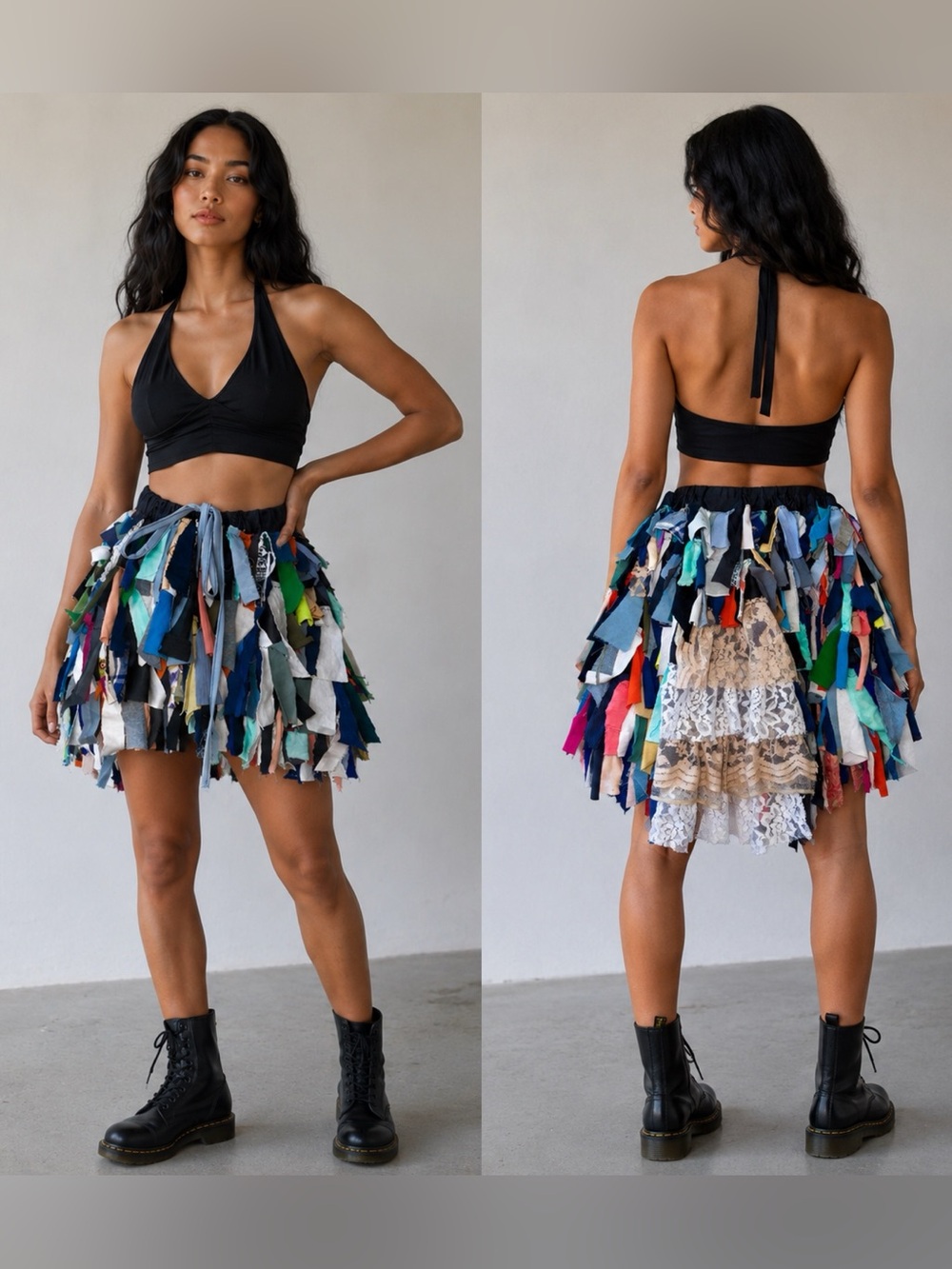 Upcycled Bustle Skirt Fairy Pixie Tattered Festival Lagenlook Steampunk Poncho